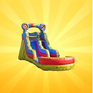 Bullseye Target 15 Ft Water Slide With Splash Pool