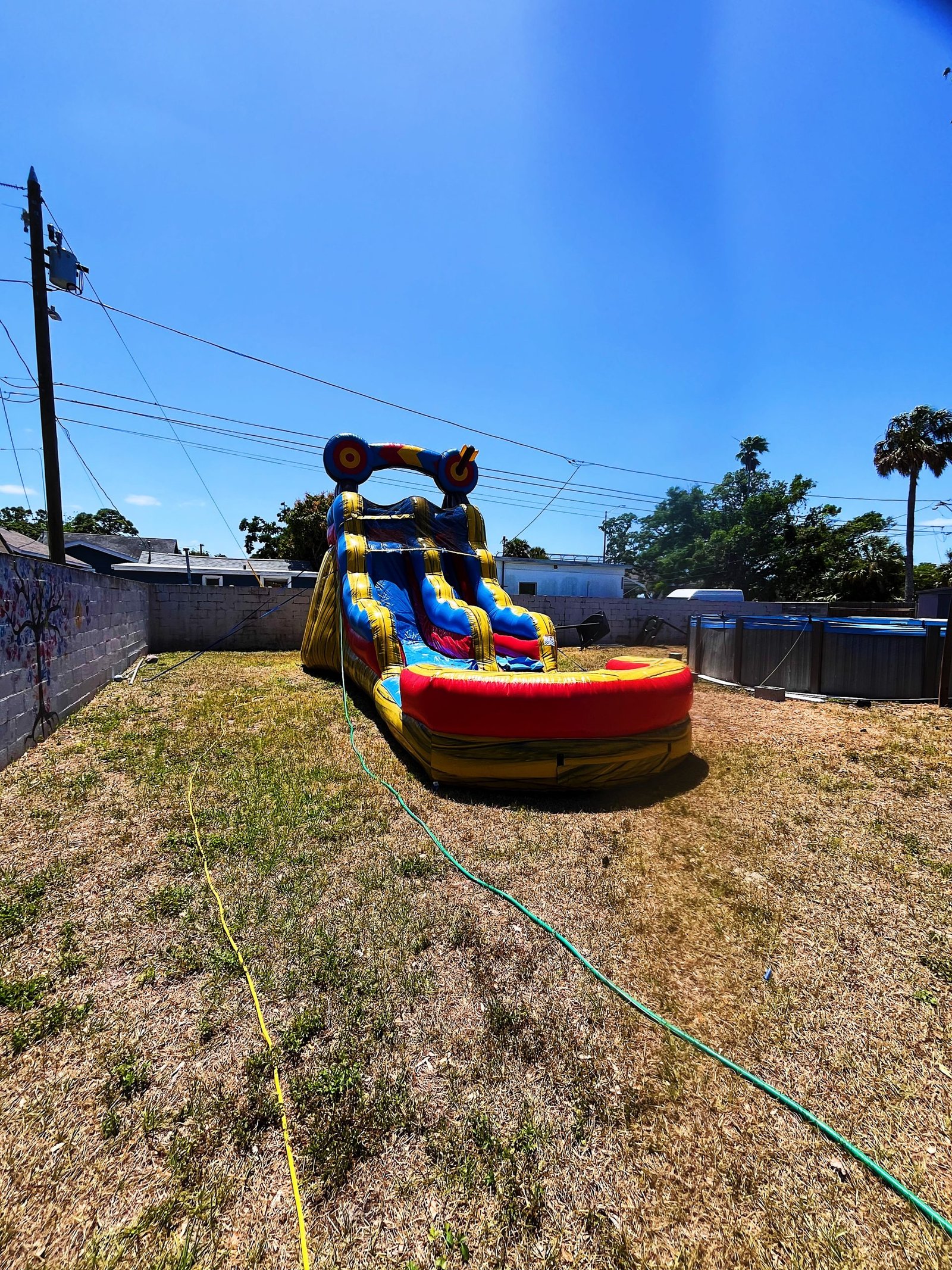 Bullseye Target 15 Ft Water Slide With Splash Pool - Image 2