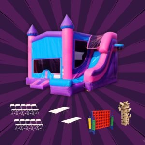 Princess Bouncer with slide Package (Wet or Dry)