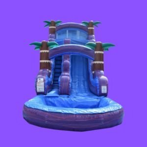 18ft Purple Hurricane Waterslide with Pool