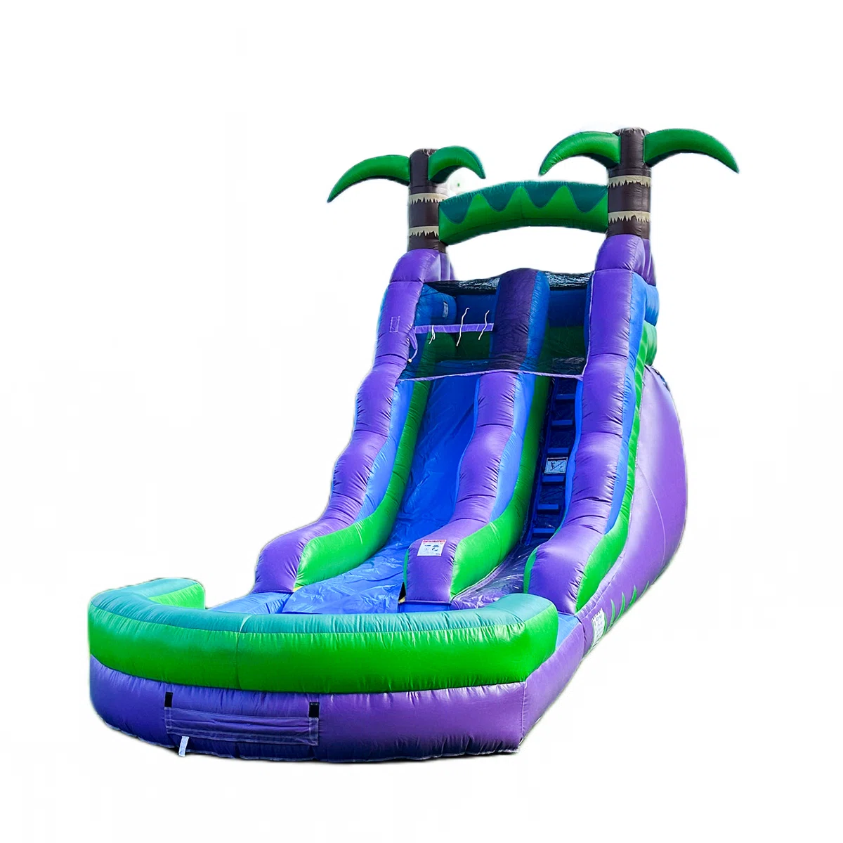15ft Purple Tropical Waterslide with splash pool - Image 3