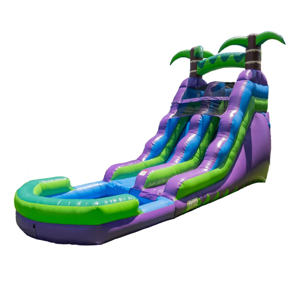 15ft Purple Tropical Waterslide with splash pool - Image 4