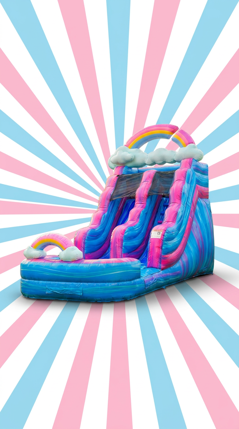16ft Over The Rainbow waterslide